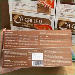 1 HỘP CÀ GAI LEO CUCUMIN XẠ ĐEN – VIÊN UỐNG HỖ TRỢ BẢO VỆ GAN, GIẢI ĐỘC GAN, TĂNG CƯỜNG CHỨC NĂNG GAN, HẠN CHẾ TÁC HẠI CỦA RƯỢU BIA – HỘP 60 VIÊN