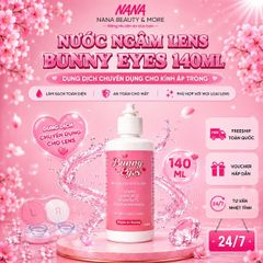 Nước Ngâm Lens Bunny Eyes Chuyên Dụng Cho Kính Áp Tròng Dung Dịch Lens 140ML - Nana Beauty