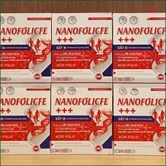 1 HỘP NANOFOLICFE +++ – NƯỚC UỐNG BỔ SUNG SẮT, ACID FOLIC, HỖ TRỢ QUÁ TRÌNH TẠO MÁU, GIẢM NGUY CƠ THIẾU MÁU DO THIẾU SẮT – HỘP 20 ỐNG x 10ML.