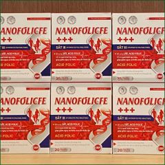1 HỘP NANOFOLICFE +++ – NƯỚC UỐNG BỔ SUNG SẮT, ACID FOLIC, HỖ TRỢ QUÁ TRÌNH TẠO MÁU, GIẢM NGUY CƠ THIẾU MÁU DO THIẾU SẮT – HỘP 20 ỐNG x 10ML.