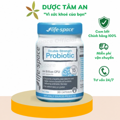 [Nhập khẩu] Life Space Double Strength 30 viên – Men vi sinh Hỗ trợ sức khỏe đường ruột và tăng cường hệ miễn dịch chứa prebiotic