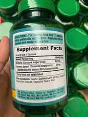 Thực phẩm chức năng Tinh chất nghệ vàng Curcumin Puritan Pride 180 viên của Mỹ