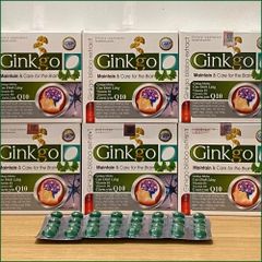 1 HỘP VIÊN UỐNG HOẠT HUYẾT DƯỠNG NÃO GINKGO BILOBA EXTRACT GIÚP TUẦN HOÀN VÀ LƯU THÔNG MÁU NÃO, LÀM GIẢM TRIỆUU CHỨNGG ĐAU ĐẦU, HOA MẮT, CHÓNG MẶT, MẤT NGỦ, HỘI CHỨNG TIỀN ĐÌNH