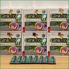 1 HỘP VIÊN UỐNG HOẠT HUYẾT DƯỠNG NÃO GINKGO BILOBA EXTRACT GIÚP TUẦN HOÀN VÀ LƯU THÔNG MÁU NÃO, LÀM GIẢM TRIỆUU CHỨNGG ĐAU ĐẦU, HOA MẮT, CHÓNG MẶT, MẤT NGỦ, HỘI CHỨNG TIỀN ĐÌNH