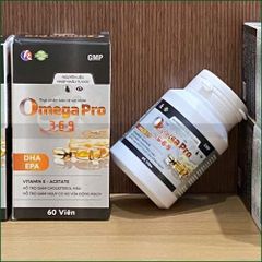 1 HỘP OMEGA PRO 3-6-9 – VIÊN UỐNG DẦU CÁ HỖ TRỢ GIẢM CHOLESTEROL MÁU, GIẢM NGUY CƠ XƠ VỮA ĐỘNG MẠCH, CẢI THIỆN THỊ LỰC – HỘP 60 VIÊN.