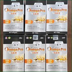 1 HỘP OMEGA PRO 3-6-9 – VIÊN UỐNG DẦU CÁ HỖ TRỢ GIẢM CHOLESTEROL MÁU, GIẢM NGUY CƠ XƠ VỮA ĐỘNG MẠCH, CẢI THIỆN THỊ LỰC – HỘP 60 VIÊN.