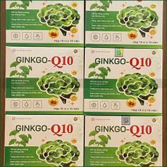 1 HỘP GINKGO-Q10 – VIÊN UỐNG HỖ TRỢ TĂNG CƯỜNG LƯU THÔNG MÁU NÃO, GIẢM ĐAU ĐẦU, CHÓNG MẶT, SUY GIẢM TRÍ NHỚ – HỘP 30 VIÊN. THỰC PHẨM BẢO VỆ SỨC KHỎE CHÍNH HÃNG VINAPHAR.