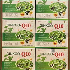 1 HỘP GINKGO-Q10 – VIÊN UỐNG HỖ TRỢ TĂNG CƯỜNG LƯU THÔNG MÁU NÃO, GIẢM ĐAU ĐẦU, CHÓNG MẶT, SUY GIẢM TRÍ NHỚ – HỘP 30 VIÊN. THỰC PHẨM BẢO VỆ SỨC KHỎE CHÍNH HÃNG VINAPHAR.