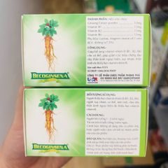 Becoginsena bổ sung nhân sâm và vitamin nhóm B - hộp 100 viên