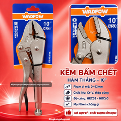 (T17) KỀM BẤM CHẾT HÀM THẲNG 10 INCH WADFOW WLP2C02 KẸP CHẶT GIỮ CHẮC HIỆU QUẢ