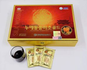 Nước Đông Trùng Hạ Thảo Gold King Hàn Quốc Hộp Gỗ Vàng 60 Gói - Tăng Cường Sinh Lực và Sức Khỏe cho Người Trung Niên 754039