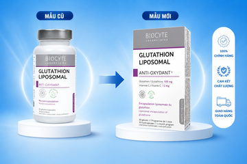 [Nhập khẩu] Viên Uống Bổ Sung Glutathion Liposomal hỗ trợ trắng da - Biocyte 