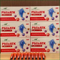 1 HỘP  PHILA ATK – BỔ SUNG VITAMIN B9, LYSINE, THYMOMODULIN HỖ TRỢ TĂNG SỨC ĐỀ KHÁNG, GIÚP ĂN NGON MIỆNG HỘP 20 ỐNG x 10ml