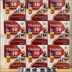 1 HỘP VITAMIN 3B & BETA GLUCAN - BỔ SUNG VITAMIN NHÓM B, TĂNG CƯỜNG SỨC KHỎE, HỖ TRỢ GIẢM THIẾU HỤT VITAMIN B - HỘP 10 VỈ X 10 VIÊN