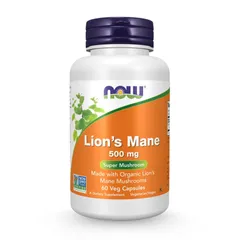 Viên Uống Now Lion's Mane 500 mg, 60 Veg Capsules NK chính ngạch