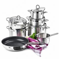 Bộ nồi Silit Diamant 7 món inox 18/10 dùng cho bếp từ nội địa Đức