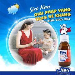 Siro hỗ trợ tăng cường sức đề kháng ở trẻ Syrup Kan (120ml) 0-5 tuổi