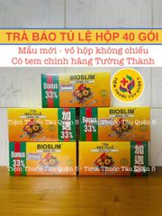 [1 HỘP] Trà Giảm Cân Bảo Tú Lệ Bio Slim Chính Hãng - Trà Thảo Mộc Hiệu Quả Giúp Giảm Cân An Toàn, 40 Gói Túi Lọc
