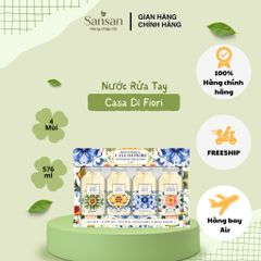 Nước Rửa Tay Casa Di Fiori Hand Soap Collection Mỹ Chai Thủy Tinh 4 Mùi Hương