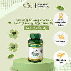 Vitamin D3 Nature’s Bounty 5000IU 400 Viên - Nội địa Mỹ