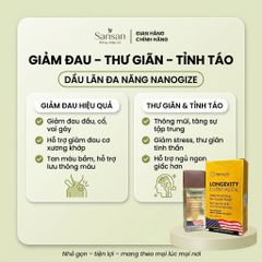 Dầu gió lăn Nanogize Longevity Essential Oil 21ml - Nội địa Mỹ