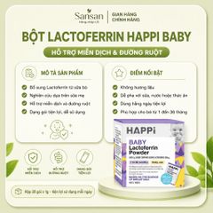 Bột Lactoferrin HAPPi Baby Úc Cho Bé 1-36 Tháng, Hộp 28 Gói, Hỗ Trợ Miễn Dịch & Đường Ruột