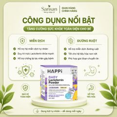 Bột Lactoferrin HAPPi Baby Úc Cho Bé 1-36 Tháng, Hộp 28 Gói, Hỗ Trợ Miễn Dịch & Đường Ruột