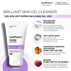 Gel Rửa Mặt Dưỡng Ẩm Làm Sáng Da INOPHARM PURE ELEMENTS BRILLIANT SKIN GEL CLEANSER 150ML [HÀNG NHẬP KHẨU]