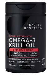 Vien uong Dầu nhuyễn thể Omega 3 1000mg, 90 viên nang mềm, Sports Research Antarctic