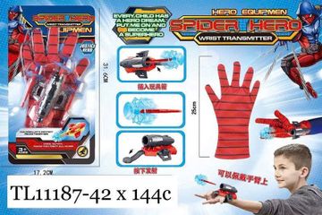Găng tay siêu nhân và phụ kiện đồ chơi chủ đề siêu nhân người Nhện Spider man 11187-42