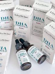 DHA hữu cơ dạng giọt Livewise DHA Omega-3 Baby cho trẻ sơ sinh và trẻ em, 30ml