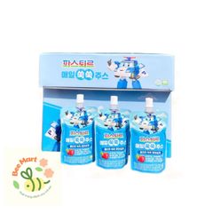 Nước ép Táo và củ Dền hữu cơ tăng chiều cao Lotte 10 gói/ hộp cho bé từ 6 tháng tuổi