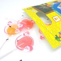 Kẹo mút tăng cường IQ cho trẻ vị dâu cam Unimat Riken 70g túi 10 chiếc hàng Nhật nội địa