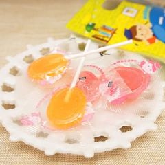 Kẹo mút tăng cường IQ cho trẻ vị dâu cam Unimat Riken 70g túi 10 chiếc hàng Nhật nội địa