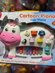 Đồ chơi âm nhạc đàn piano mini hình động vật bò, thỏ, cua, sư tử 552 6600 3300 116 222 6629
