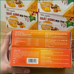 1 HỘP KẸO NGẬM QUÂT GỪNG MẬT ONG VP - HỖ TRỢ GIẢM HO, LONG ĐỜM, THANH NHIỆT, MÁT HỌNG - HỘP 24 VIÊN