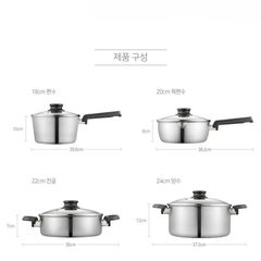 Nồi casserole Inox cao cấp hiệu PN WNPT-24C(IH) [4.0L]