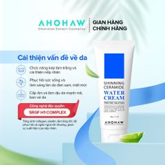 Kem Dưỡng Ẩm Da Mặt AHOHWA Shinning Ceramide Water Cream - Dưỡng Trắng, Làm Dịu Cho Da Khô