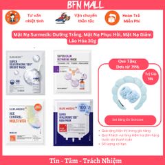 Combo 10 Mặt Nạ Surmedic Dưỡng Trắng, Mặt Nạ Phục Hồi, Mặt Nạ Giảm Lão Hóa 30g