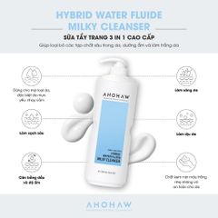 Sữa Tẩy Trang Ahohwa Hybird Water Fluide Milky Cleanser 1000ml Dành Cho Mọi Loại Da