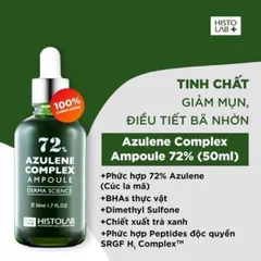Serum cấp ẩm phục hồi dưỡng trắng da Histolab Hyaluron complex 62%/ 47% Vita C Complex/ 72% Azulene/ 63% EGF 50ml