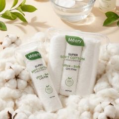 Bông Tẩy Trang MÉERY Meery 205 Miếng 100% Cotton, BTT 125 Miếng