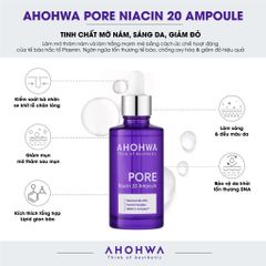 Tinh Chất Dưỡng Sáng, Thu Nhỏ Lỗ Chân Lông Ahohwa Pore Niacinamide 20% 30ml