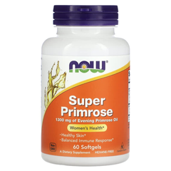 Tinh dầu hoa anh thảo Now Super Primrose 1300mg 60 viên NK chính ngạch