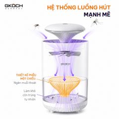 Máy bắt muỗi sinh học GKÖCH YG-M006 3W cổng USB-C hoạt động êm