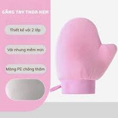 Găng Tay 2 Mặt Bôi Kem Body Siêu Thấm Không Bết, Bao Tay Thoa Kem Vải Mịn Giúp Thấm Nhanh
