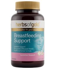 [Nhập khẩu] Thực phẩm bảo vệ sức khoẻ Herbs of Gold Breastfeeding Support hỗ trợ lợi sữa cho mẹ sau sinh (Hộp 60v)