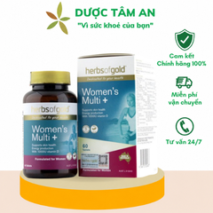[Nhập khẩu] Viên uống bổ sung Multivitamin cho phụ nữ Herbs of Gold Women’s Multi+ (Lọ 60 viên)