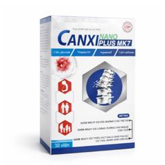 Canxi Nano Mk7 PLUS BỔ SUNG CANXI, chống còi xương, loãng xương hộp 30 viên