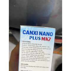 Canxi Nano Mk7 PLUS BỔ SUNG CANXI, chống còi xương, loãng xương hộp 30 viên